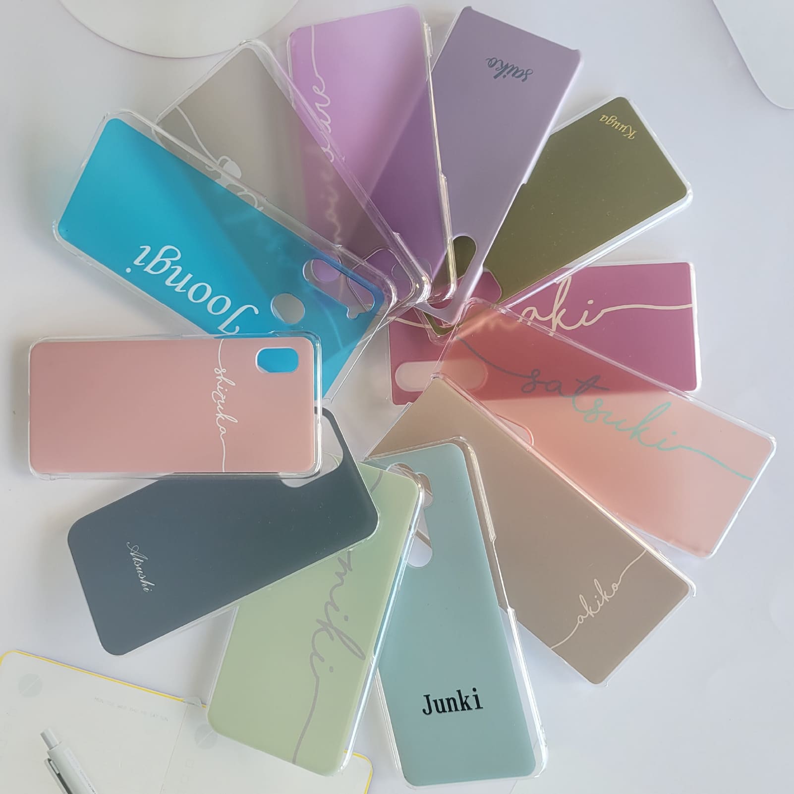 スマホケース ハード 全機種対応【30色×名入れ印刷】