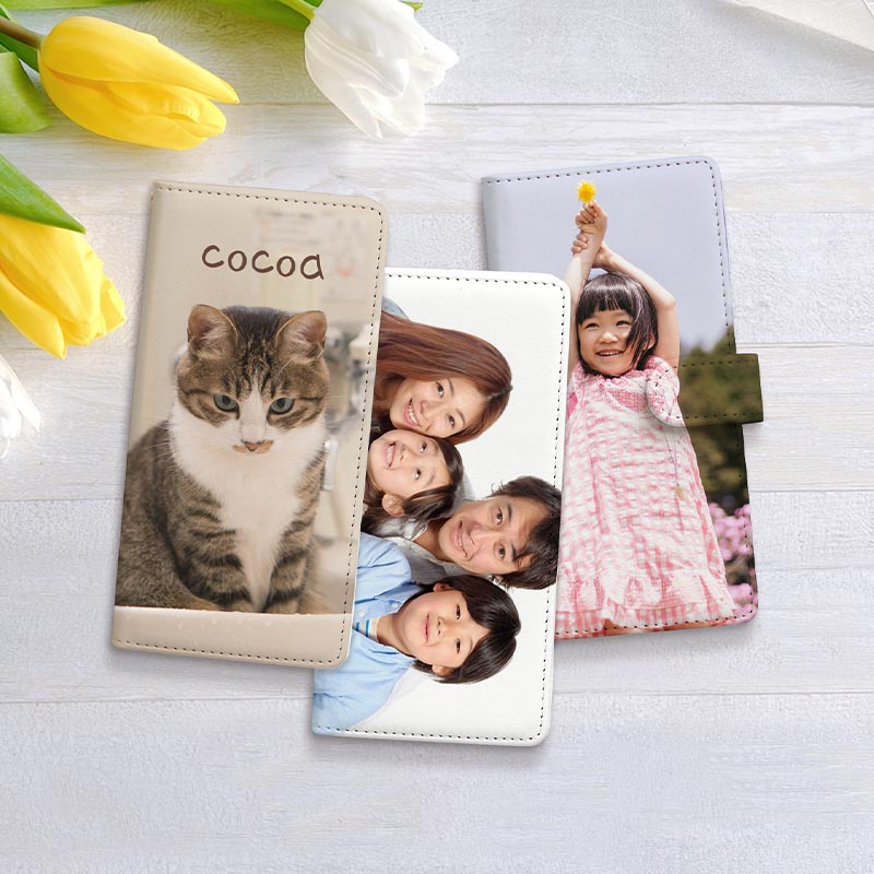 スマホケース 手帳型 全機種対応【オーダーメイド・自分でデザイン】