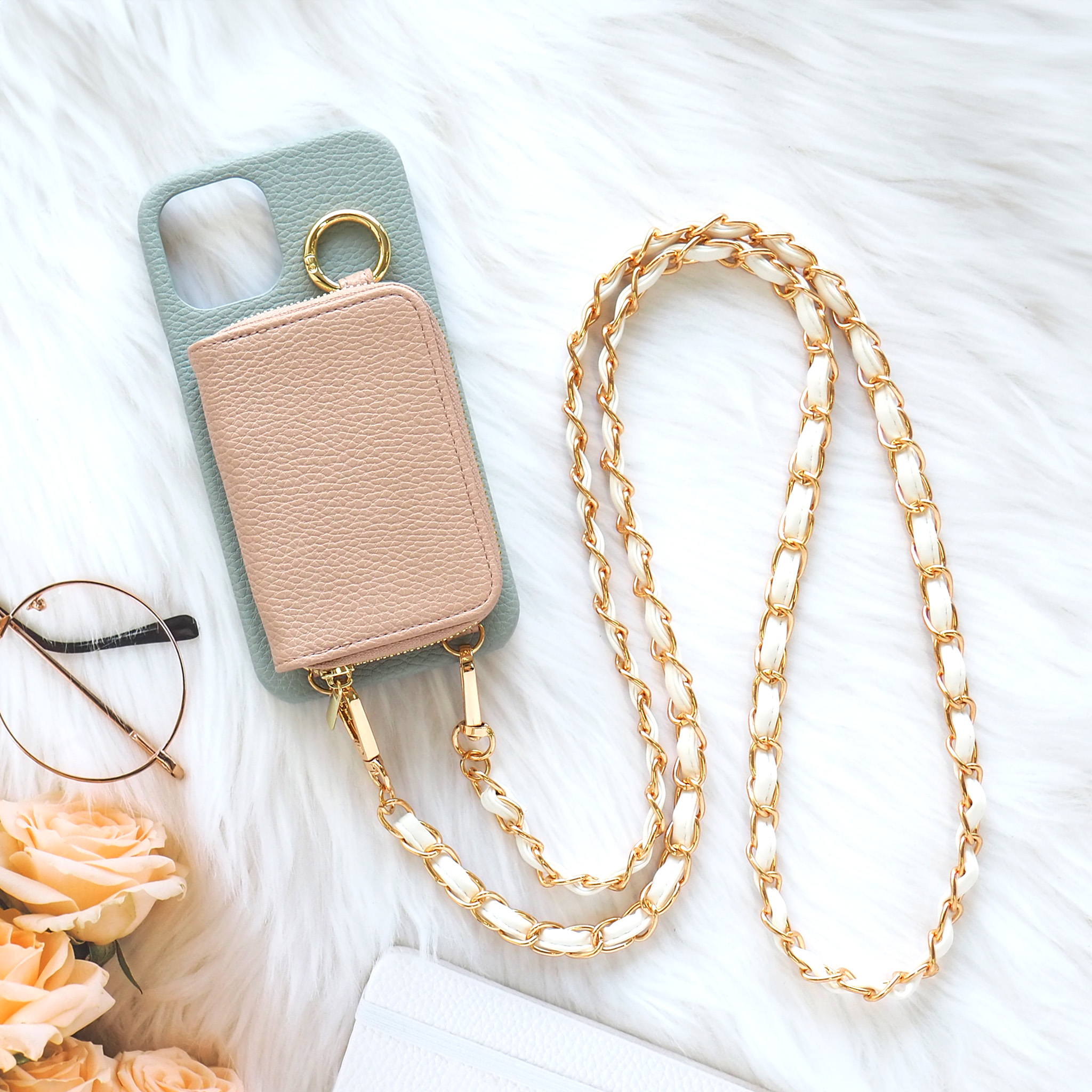 スマホケース ハード 全機種対応【レザーorキルティング×カード入れor小銭入れ×ショートorロングストラップ】スマホショルダー