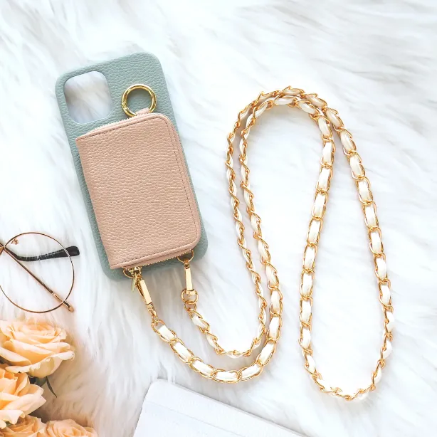 スマホケース ハード 全機種対応【レザーorキルティング×カード入れor小銭入れ×ショートorロングストラップ】スマホショルダー