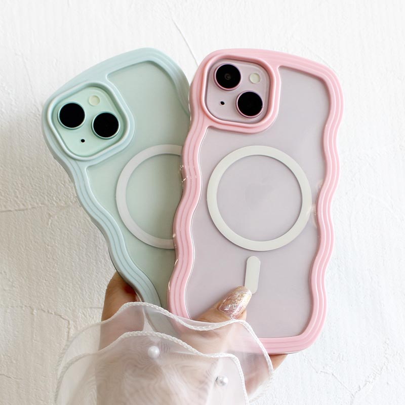 スマホケース iPhoneケース【ウェーブフレームケース】