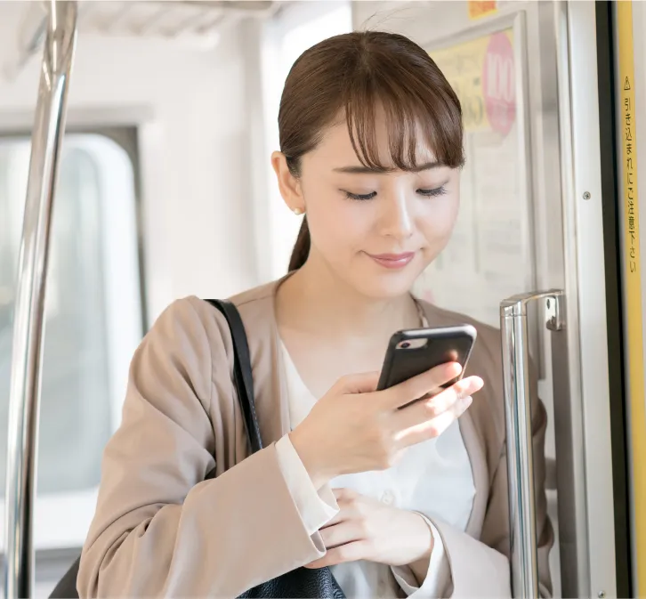 通勤・通学スマホケースのイメージ