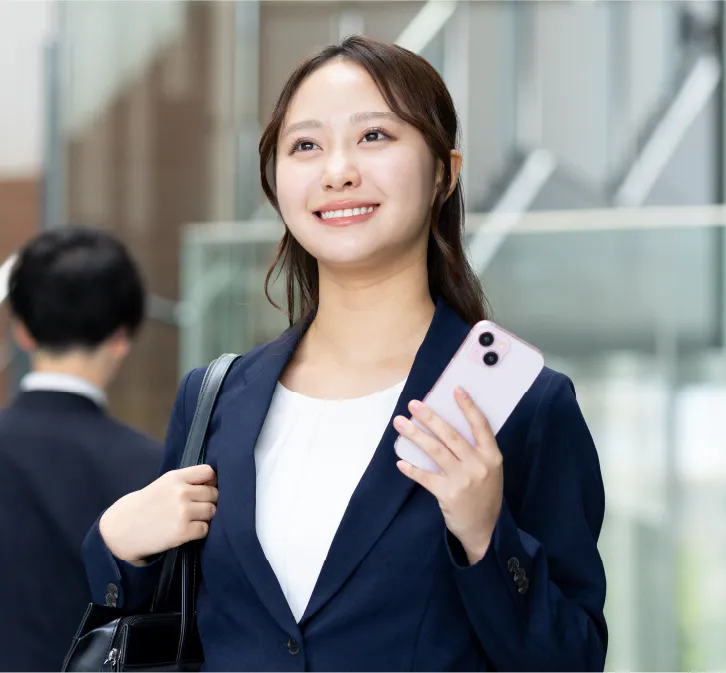 オフィス使いスマホケースのイメージ