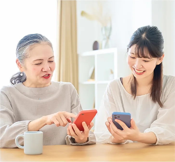 親子コーデスマホケースのイメージ