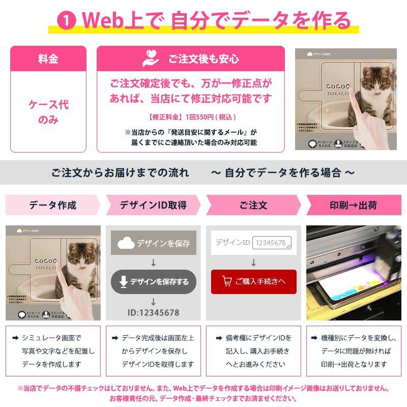 スマホケース 手帳型 全機種対応【オーダーメイド・自分でデザイン