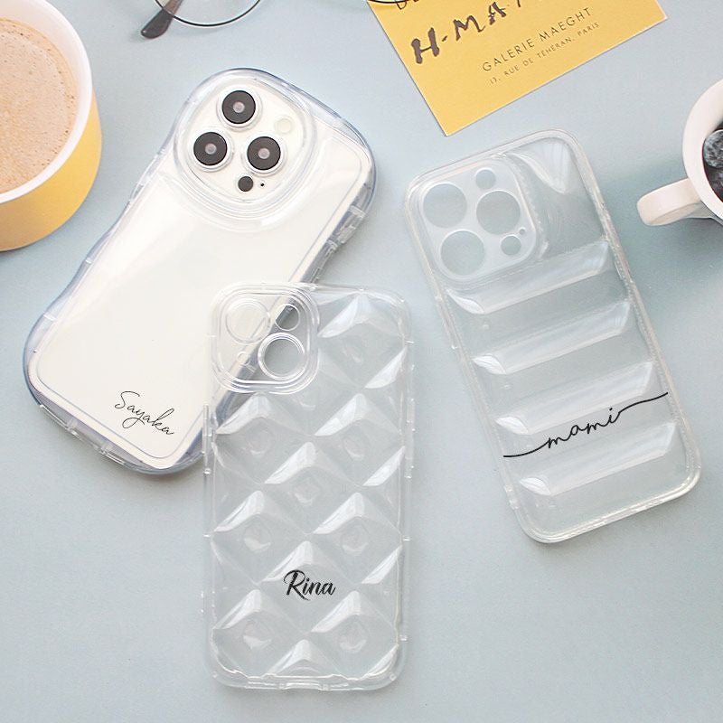 スマホケース スマホカバー iPhoneケース【TPU クリアシリーズ×名入れ