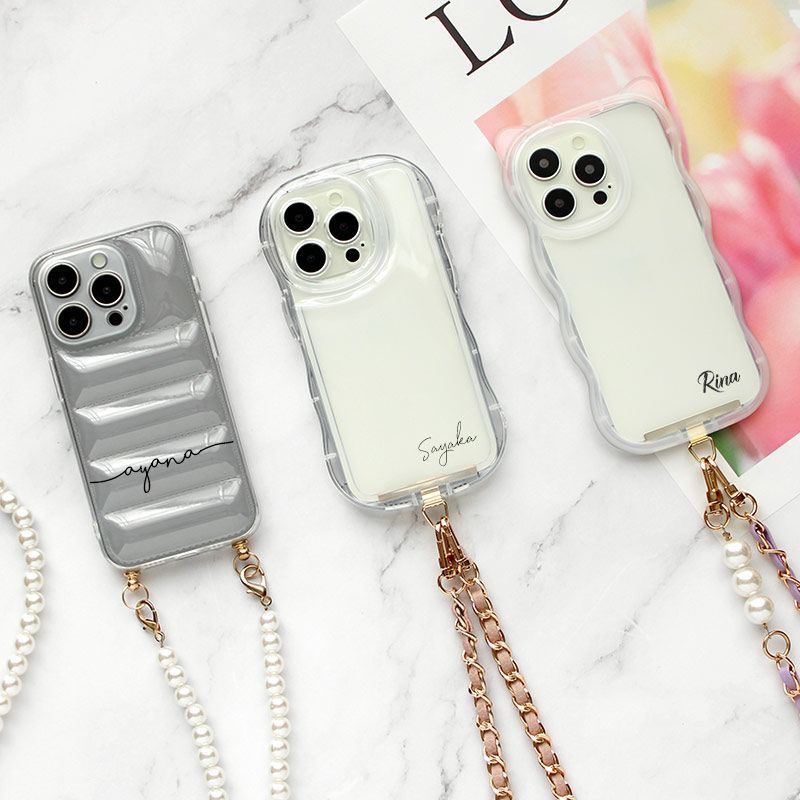 スマホケース スマホカバー iPhoneケース【TPU クリアシリーズ×名入れ